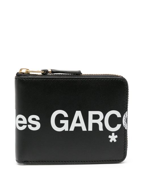 Portafoglio in pelle con logo COMME DES GARÇONS WALLET | SA7100HL1BLACK